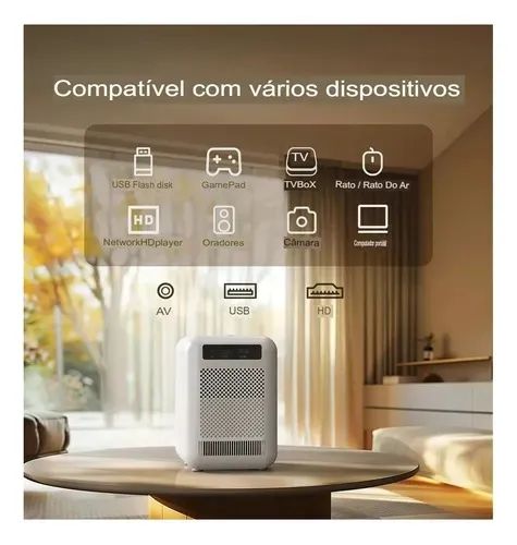 Projetor Byintek Love U4 1080p Full HD 300Ansi Lente Selada Wifi Bluetooth - Foto 3