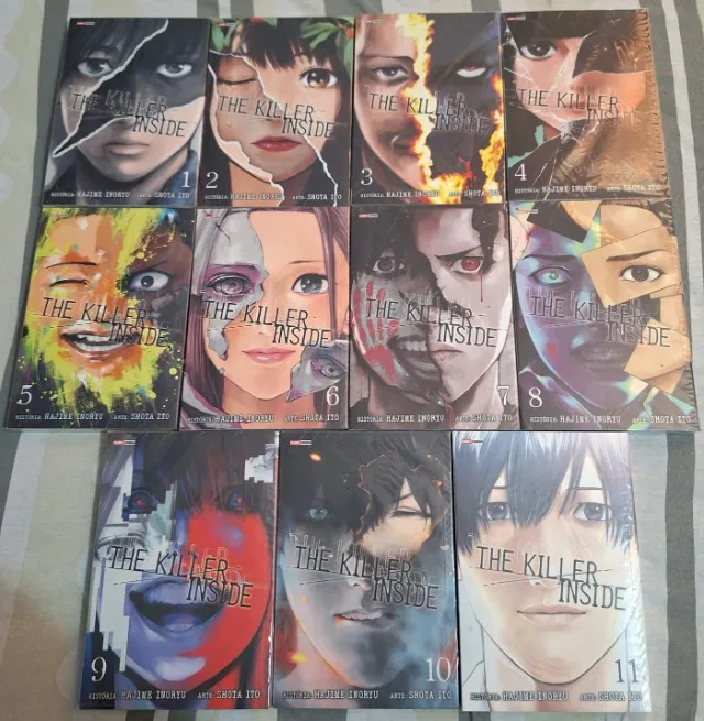 The Killer Inside coleção completa de mangás Volumes 1 ao 11