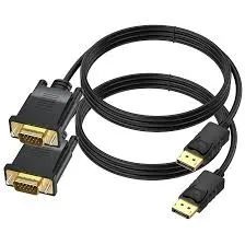 Adaptador Cabo Displayport Para Vga Dp Conector Macho Preto - Foto 2