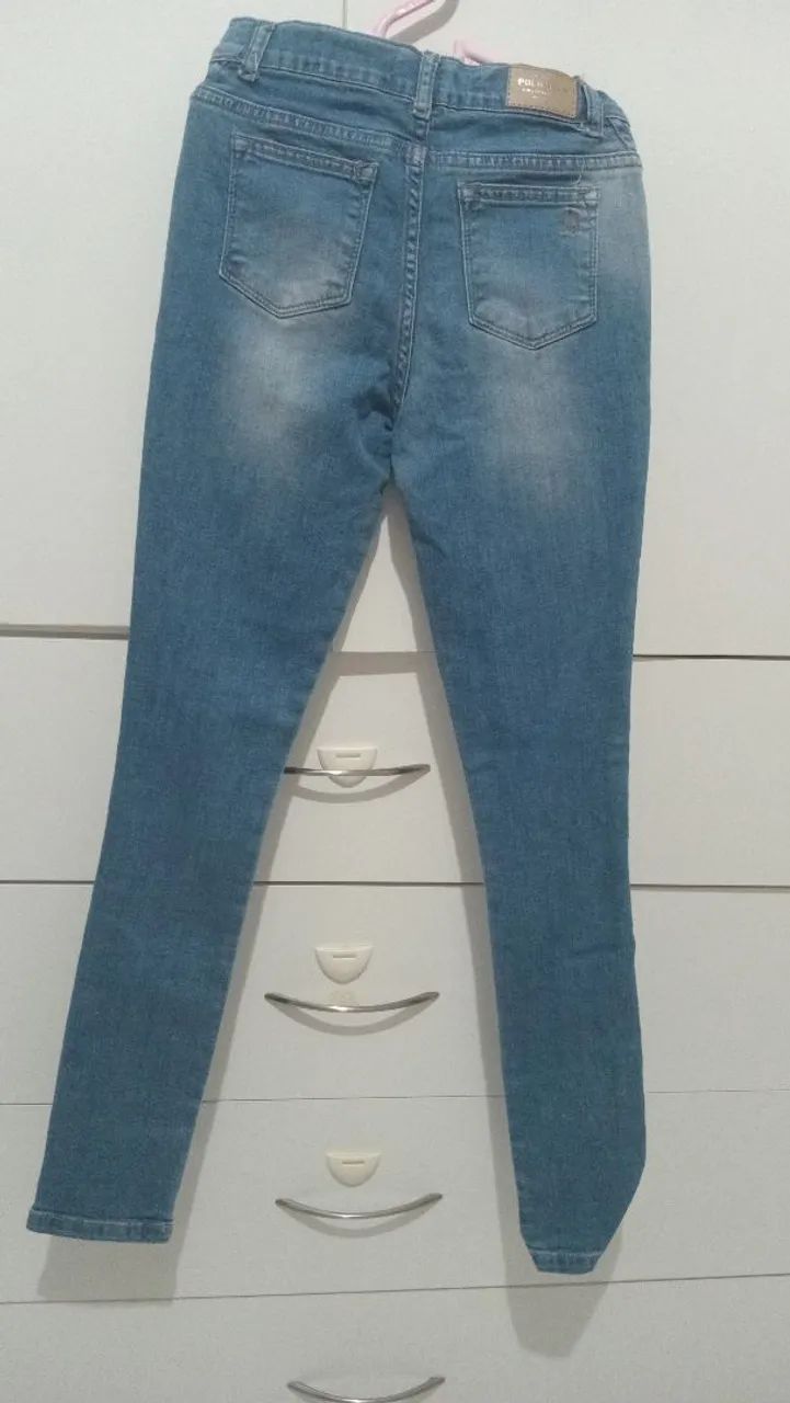 Calça jeans infantil Tam 10 - Foto 2