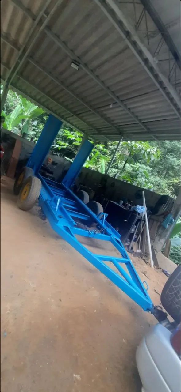 Carretinha para transporte de maquinas estilo Bobcat