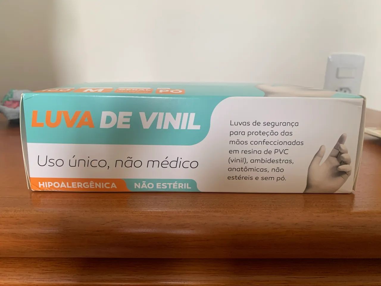Luvas descartáveis 