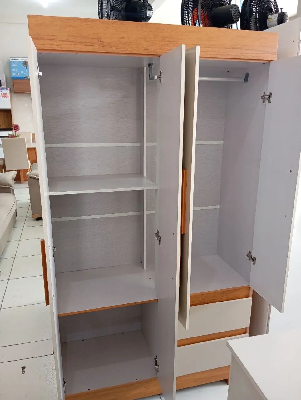 Guarda-Roupa Moderno com Design Elegante - Foto 3