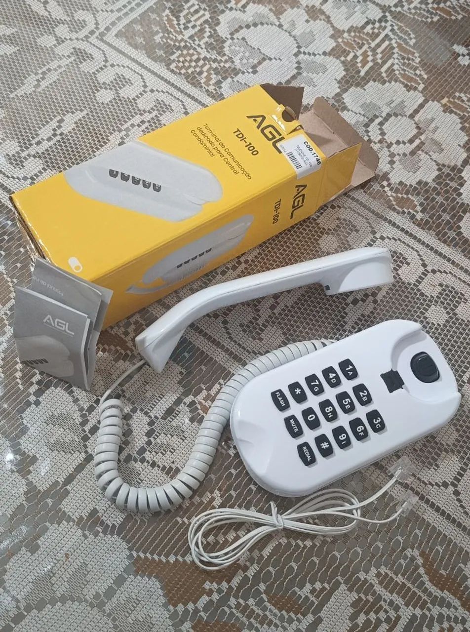 Telefone Fixo AGL TDI-100 - Novo na Caixa