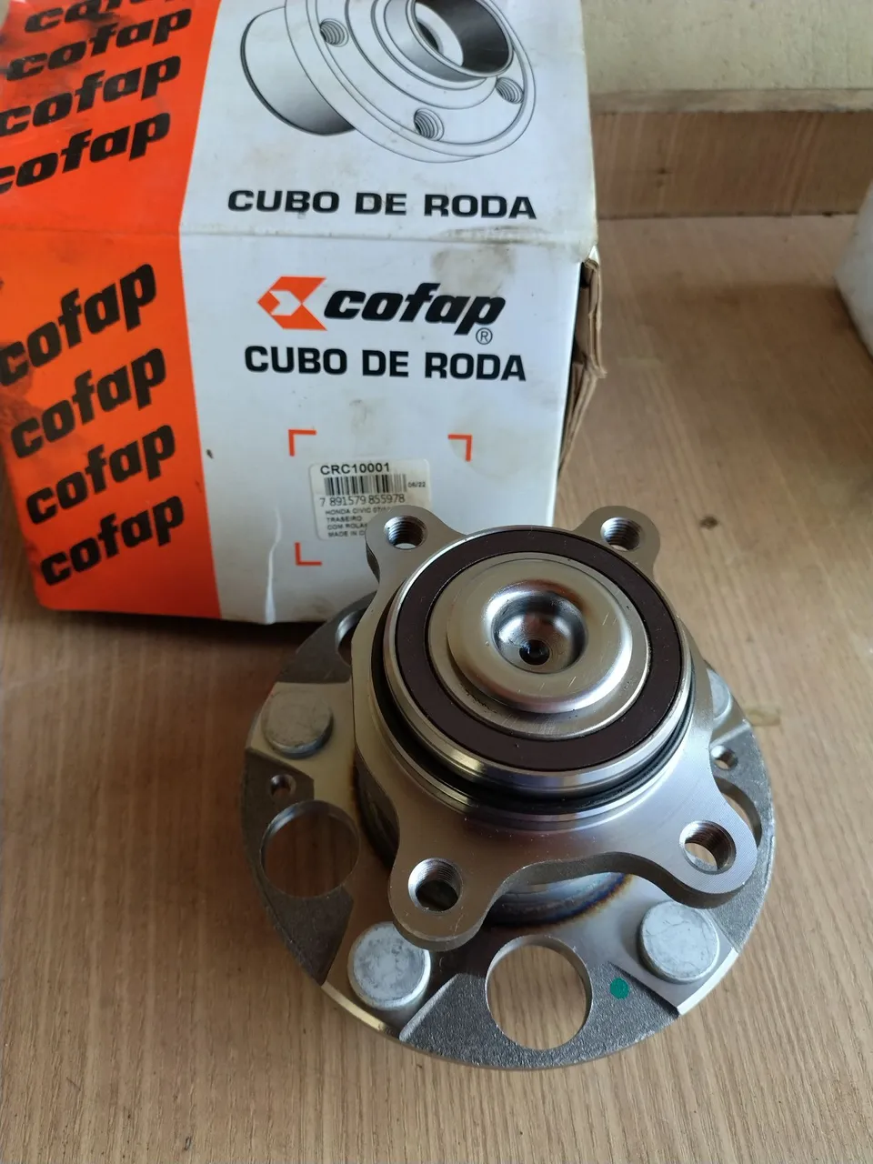 cubo traseiro c/ rolamento Cofap com ABS civic