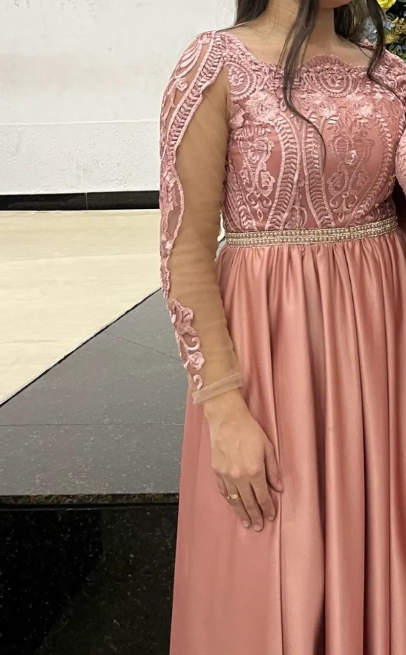 Vestido de festa longo rose  - Foto 3