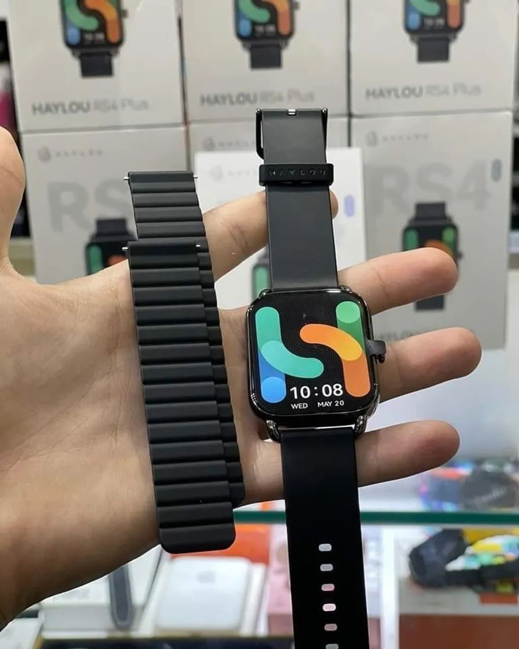 Smartwatch Haylou RS4 plus c/2 pulseiras - Foto 2