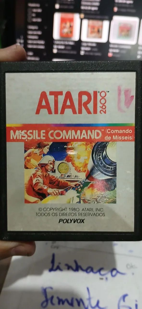 Cartucho original Atari Missile Command