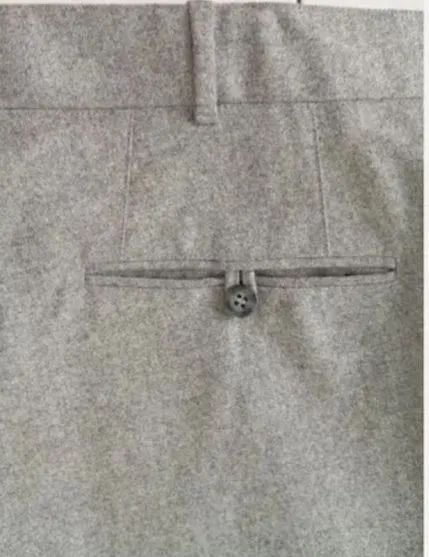 Calça Social masculina Cinza claro de cashmere italiana Loro Piana tamanho 54 - Foto 3