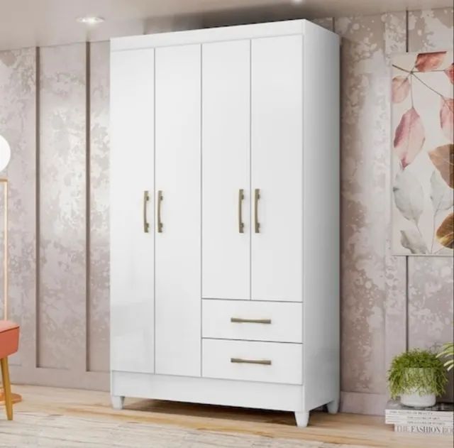 Guarda Roupa 4 Portas 2 Gavetas Novo Varios Modelos