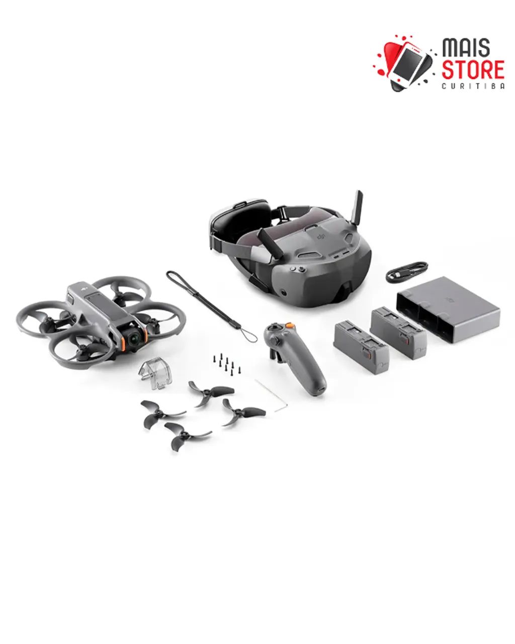 Drone Dji Avata 2 Fly Smart Combo (3 baterias) - Lacrado na caixa