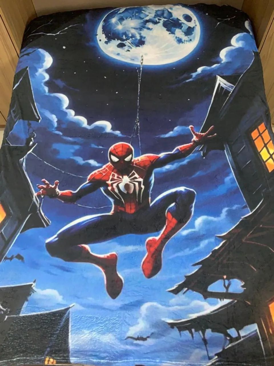 Manta peluciada solteiro com vários temas disponíveis Toy Story/ Mario/ Homem Aranha - Foto 3