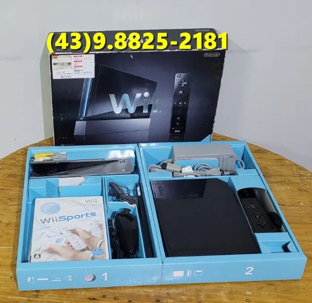 Nintendo Wii Japones Completo na Caixa Original com Todos