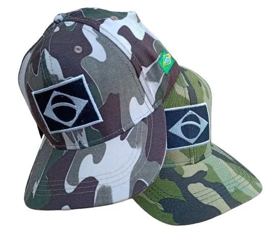 2 Bonés Camuflado Bandeira do Brasil - Foto 2