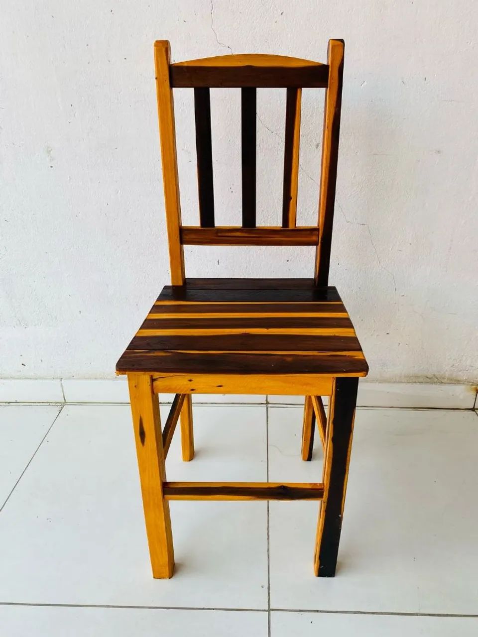Cadeira de Madeira pau branco 80$ - Foto 2