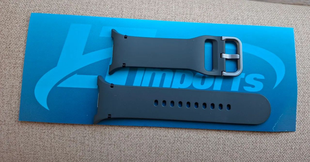Pulseira de silicone na cor grafite para Relogio Wacht 8