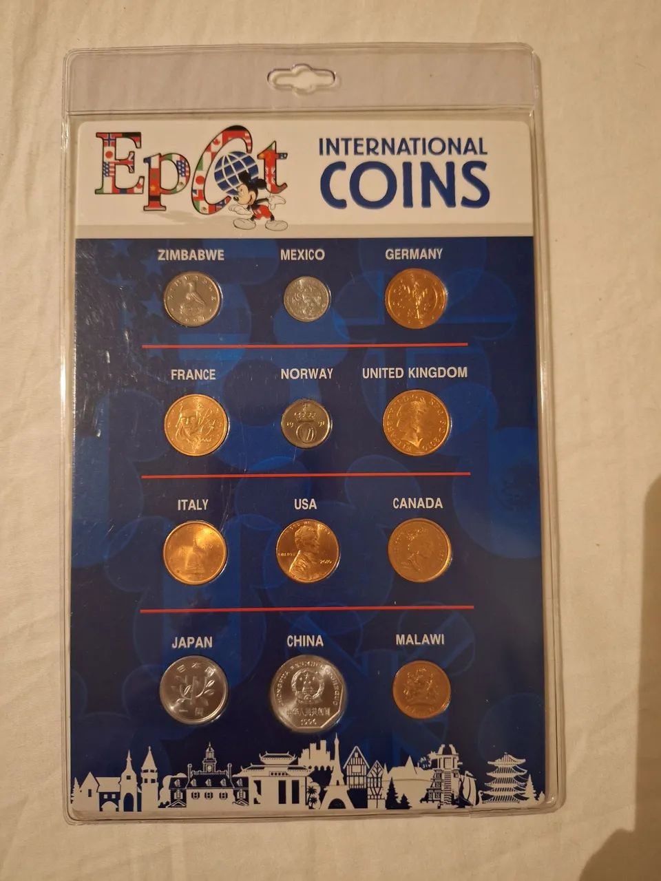 Moedas Internacionais Disney Epcot