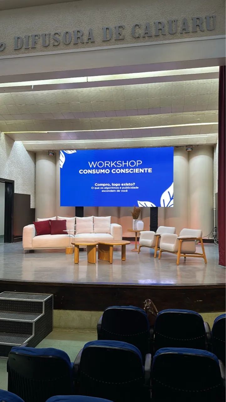 Telão de led p6 indor One light 8 placas 