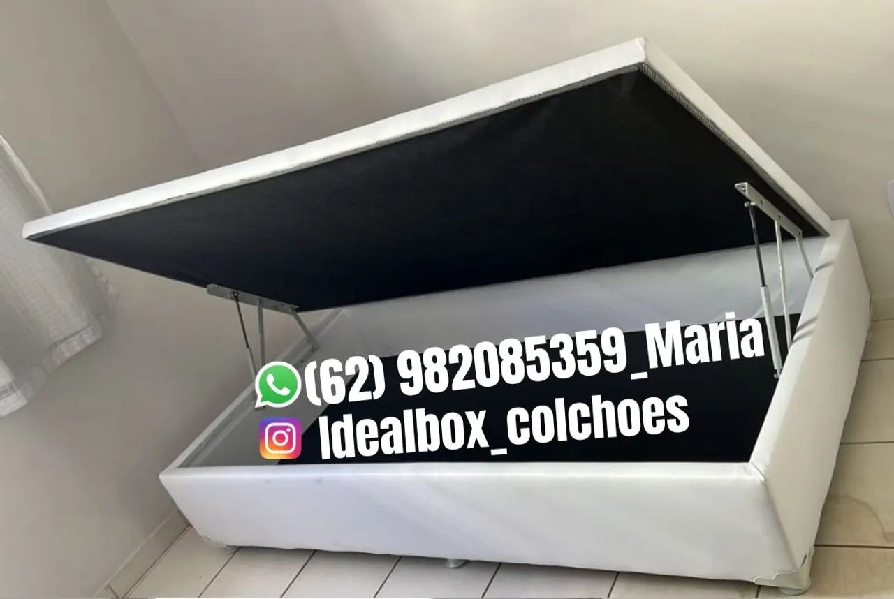 BOX BAÚ SOLTEIRO 88*188 REFORÇADO NA MADEIRA DE EUCALIPTO  - Foto 2