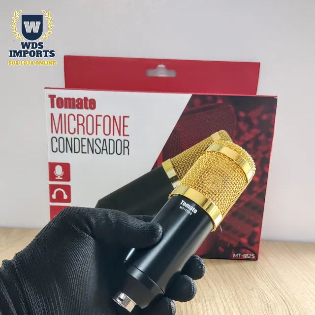 Microfone Condensador Profissional - Tomate - Foto 2