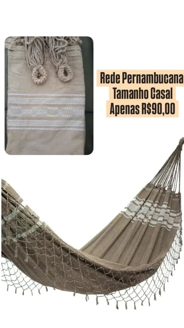 Rede de Dormir Pernambucana Casal - Foto 2