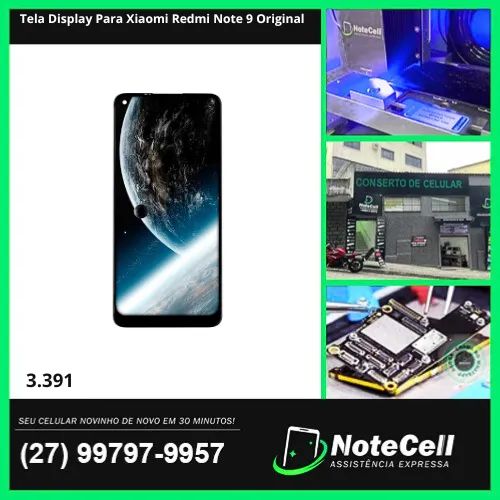 Tela Display Para Xiaomi Redmi Note 9 Original Original