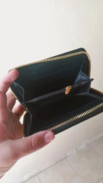 Bolsa feminina de ombro preta + Carteira - Foto 6