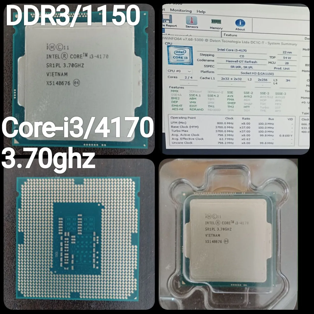 Processador Intel Core i3 4170 3.70GHz