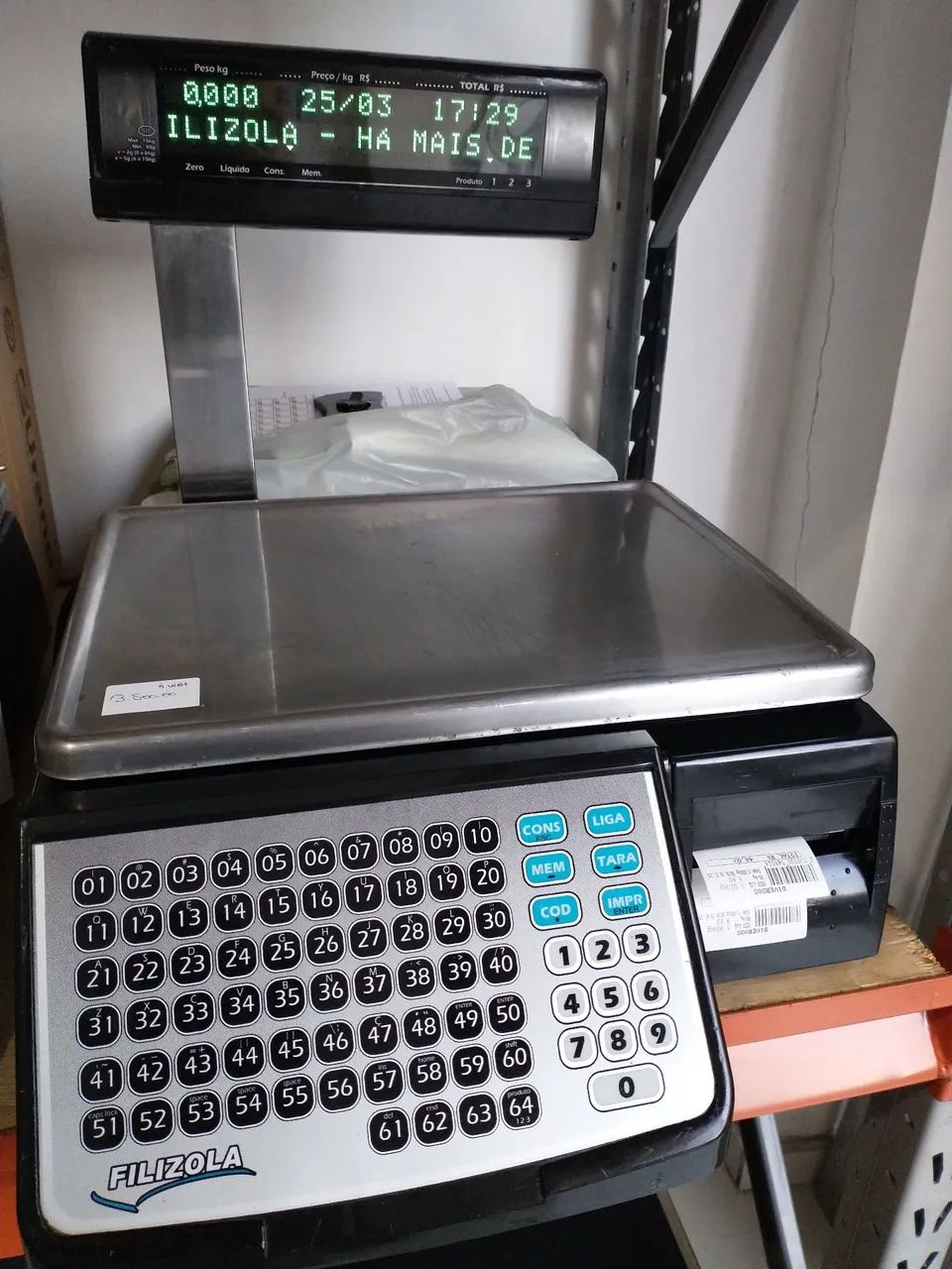 Balança Com Impressora 15 Kg. 