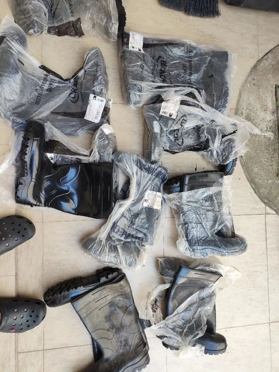 Bota PVC cano longo c bico  - Foto 5
