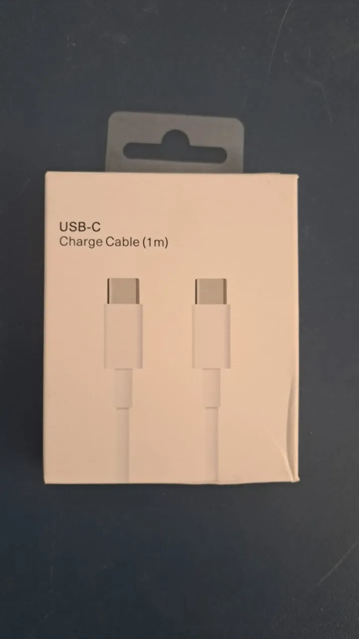 USB-C CABO DE 1M DE RECARGA NOVO LACRADO FRETE GRÁTIS PARA MACEIÓ