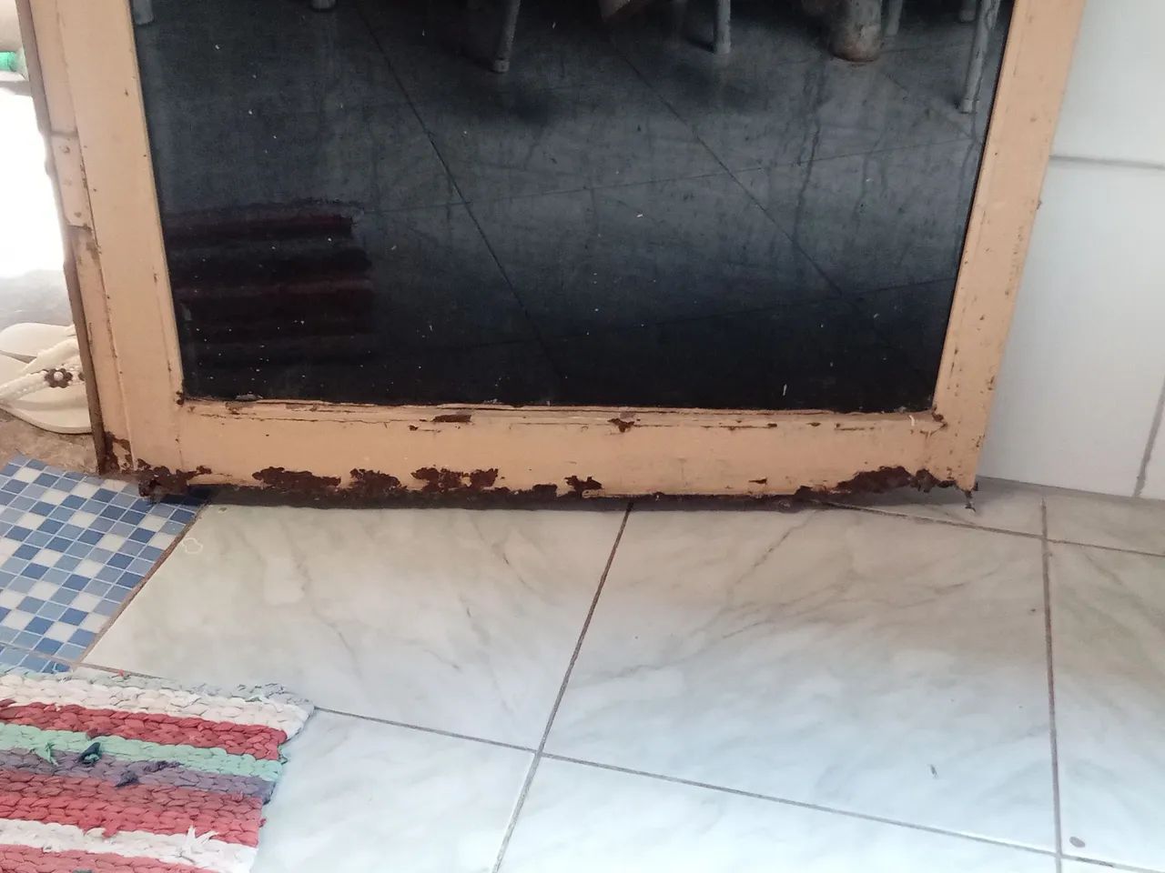 Porta de madeira com vidro - Usada - Foto 5