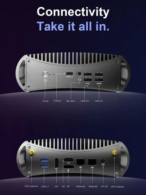 Mini Pc Chatreey TK-13F  <br>Intel I5 1345U 1.60GHz - Foto 3