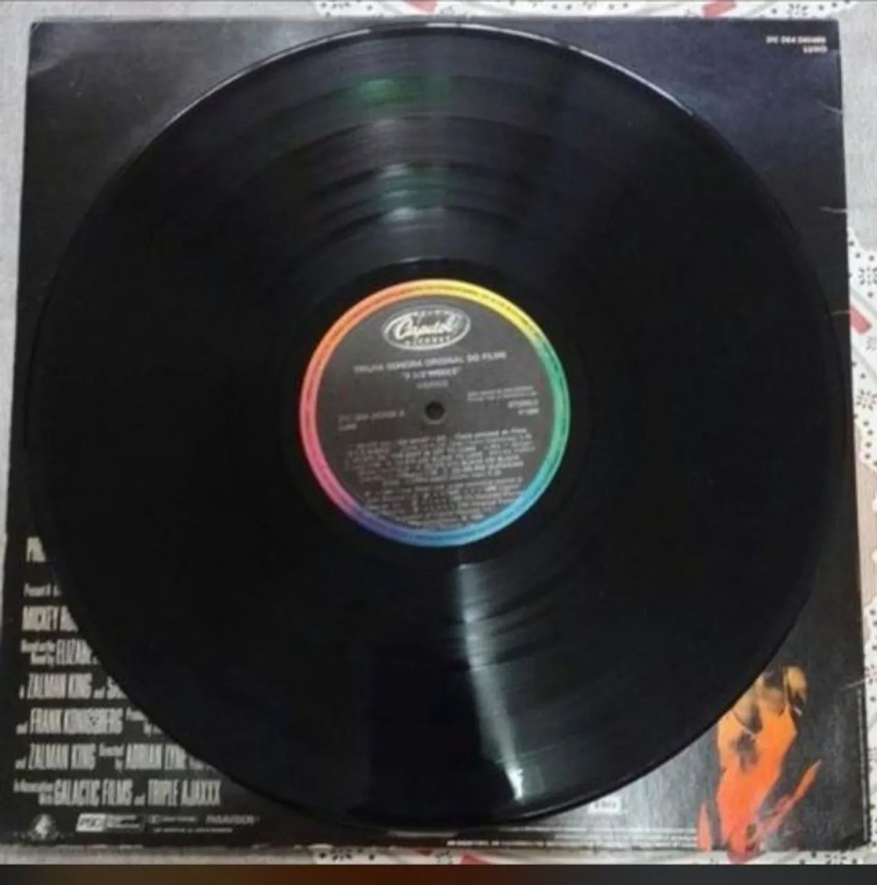 LP 9 1/2 semanas de amor, trilha do filme. - Foto 3