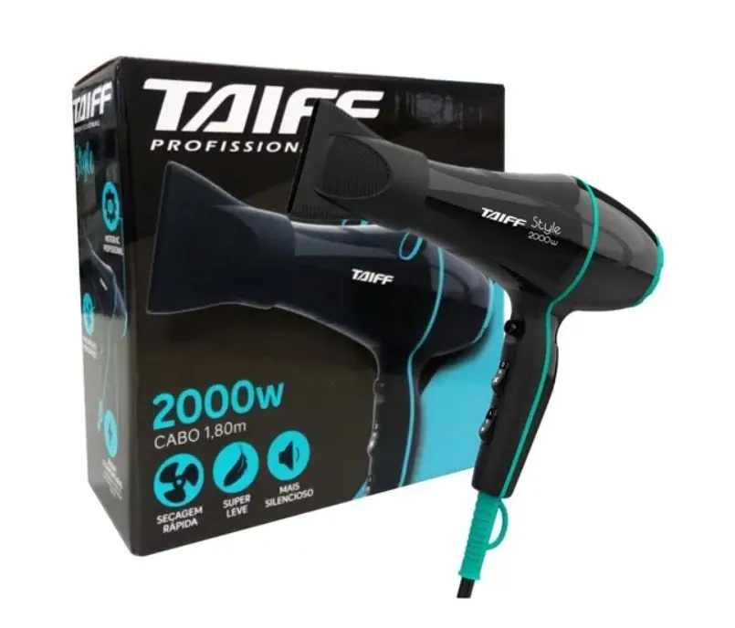 Secador de Cabelo Taiff Style 2000W Preto