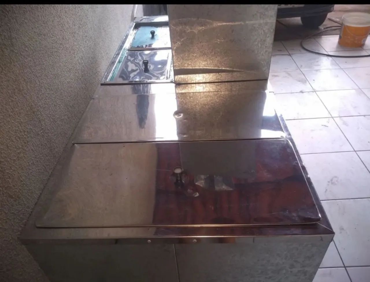 Carrinho de Churrasco em Aço Inox - Ideal para Negócios - Foto 4