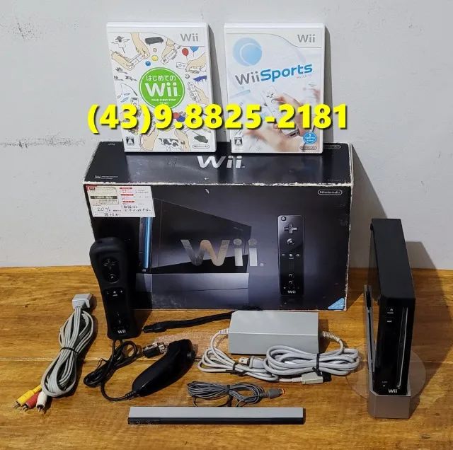 Nintendo Wii Japones Completo na Caixa Original com Todos