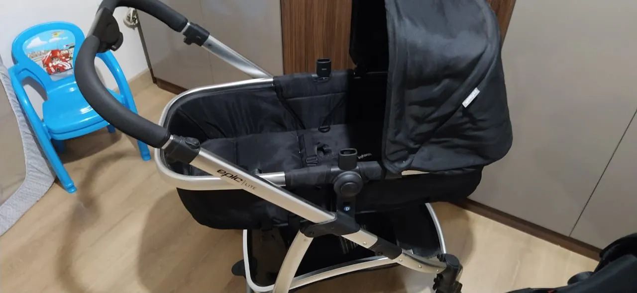 Carrinho de bebe com bebê conforto  - Foto 5