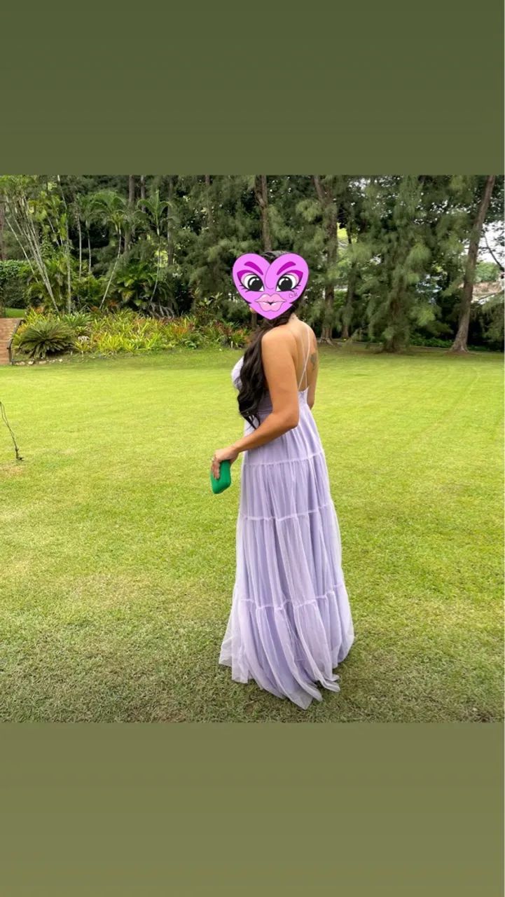 Vestido Madrinha Lavanda em Tule  - Foto 2