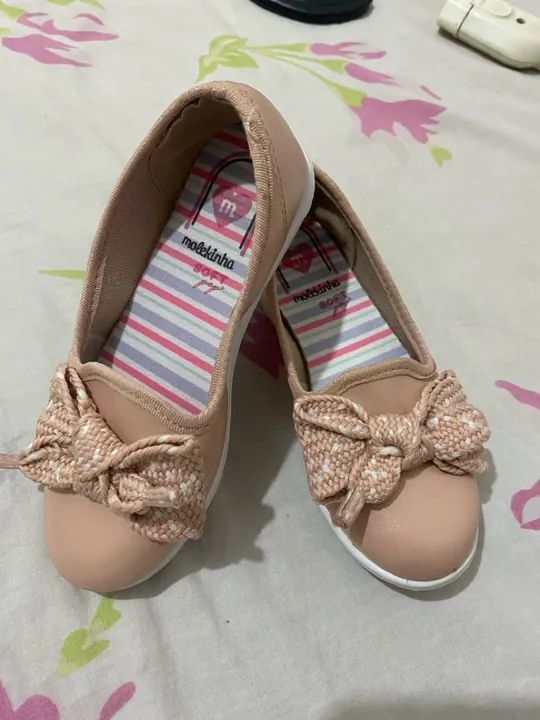 Sandálias Molekinha Preta com Strass e sapatilha da molekinha  - Foto 3