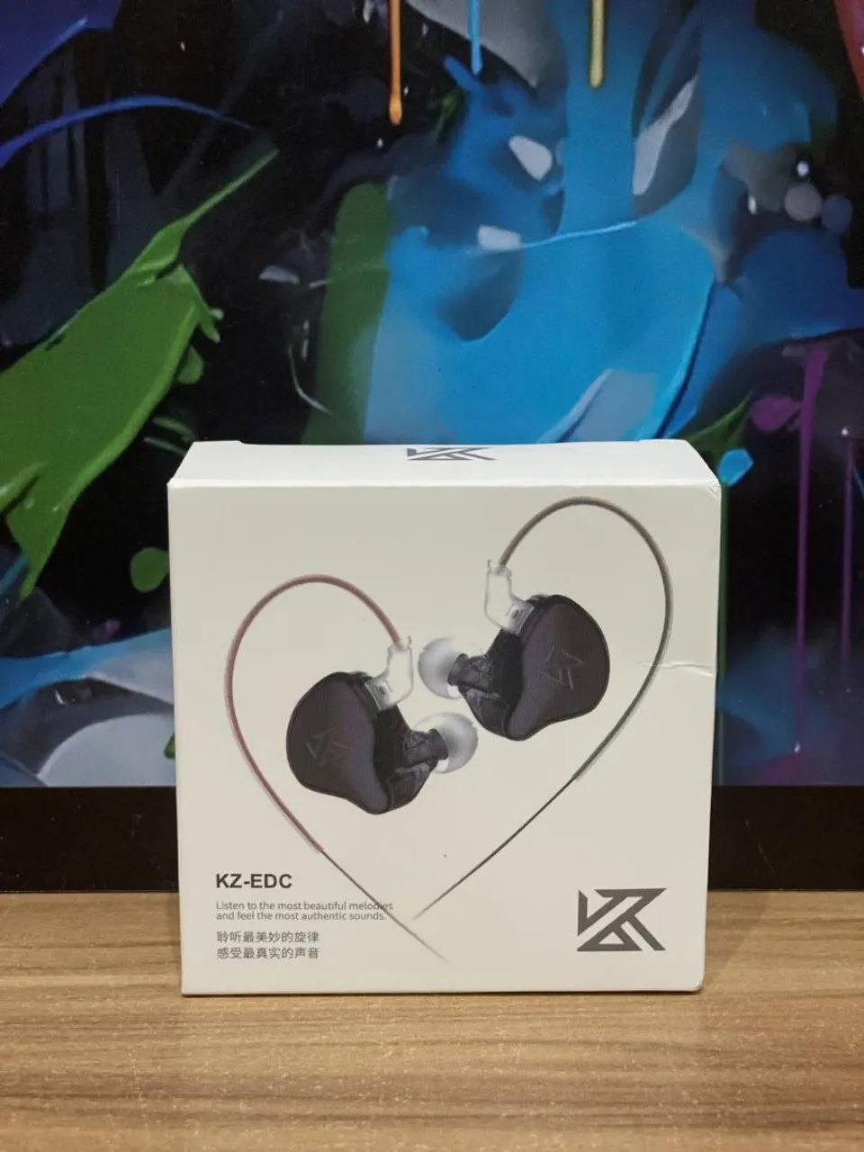 FONE DE OUVIDO COM FIO KZ EDC