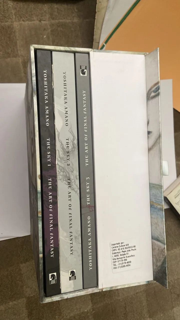 The Art of Final Fantasy,  box com 3 livros do artista Yoshitaka Amano - Foto 5
