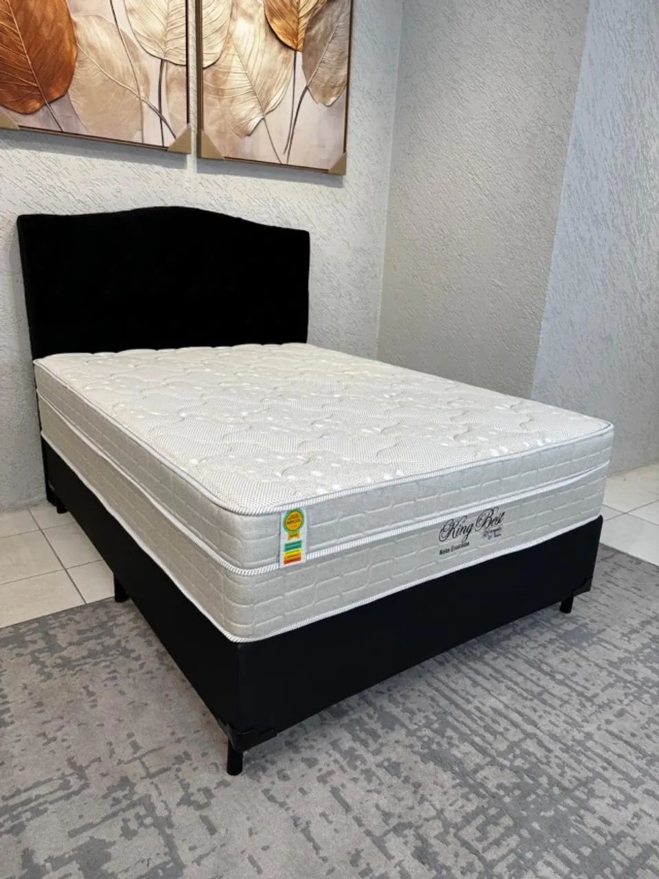 Conjunto: Colchão King Best + Base Box Casal