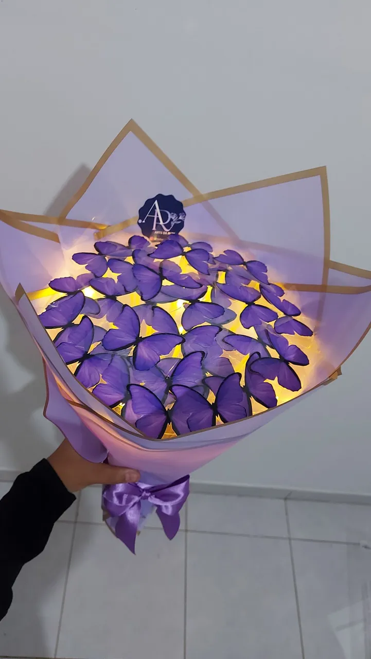 Buquê de Borboletas com Led - Decoração Encantadora