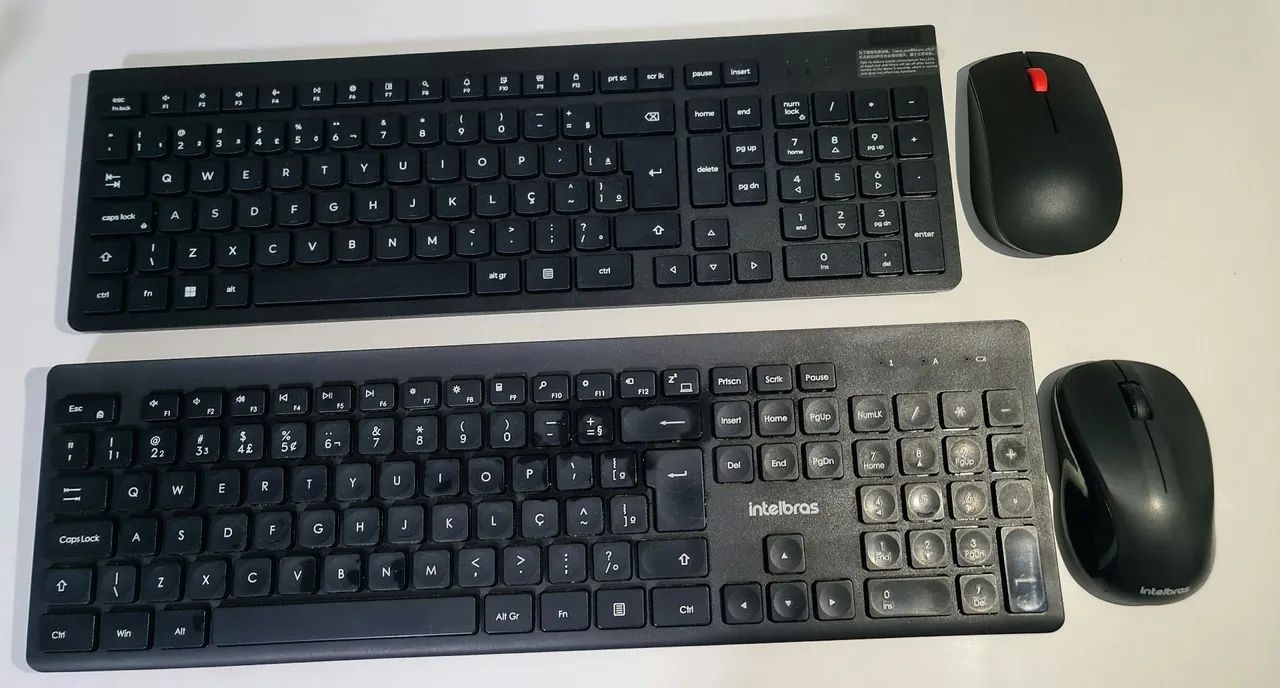 Teclado e mouse sem fio 