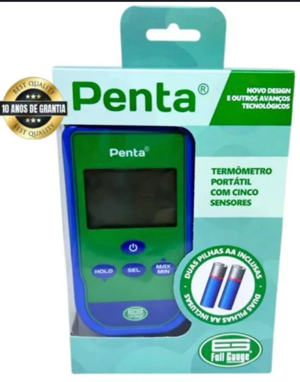 Termômetro Portátil Penta com 5 Sensores - Novo Design