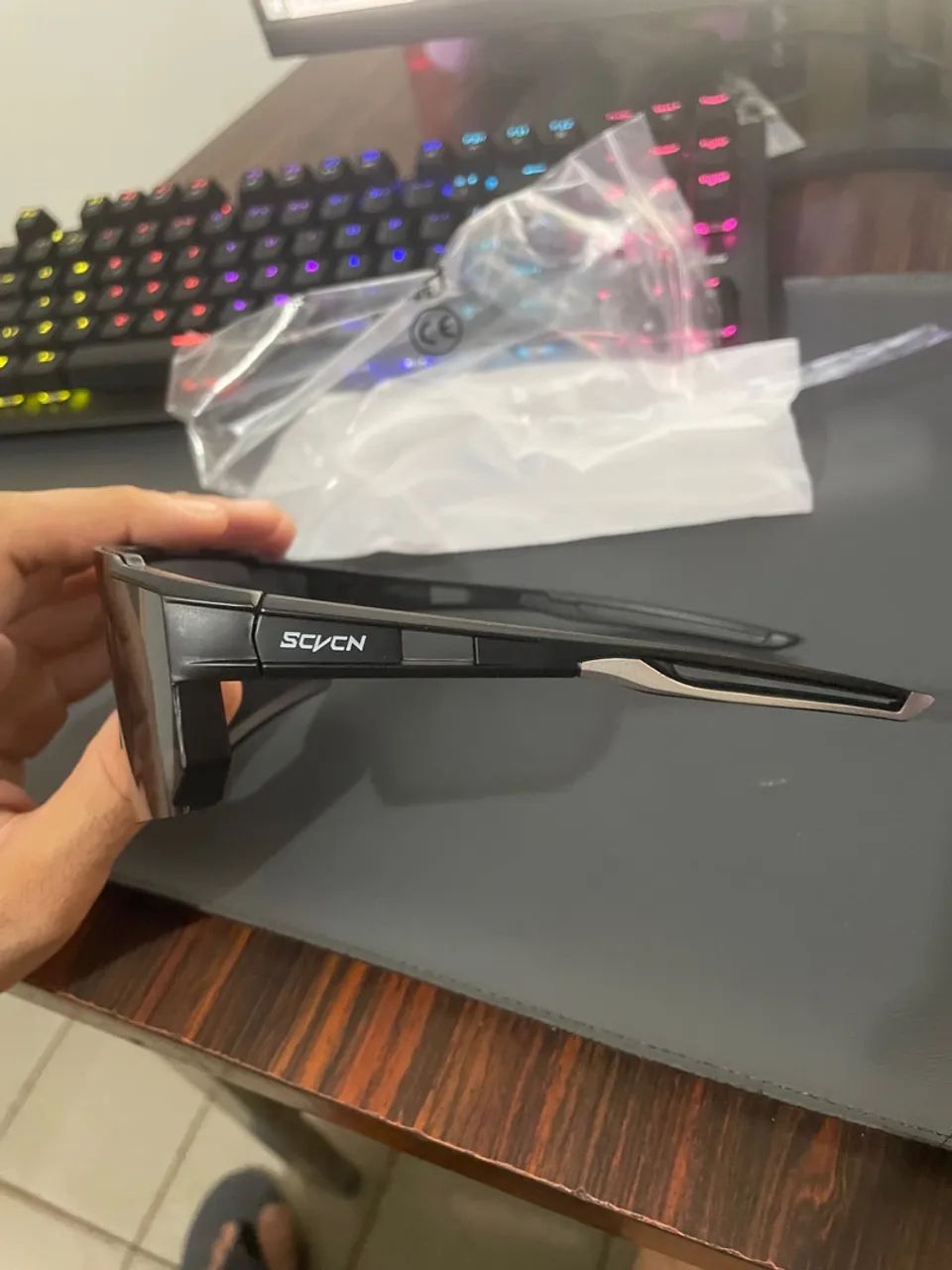 Óculos Scvcn prateado prata  - Foto 3