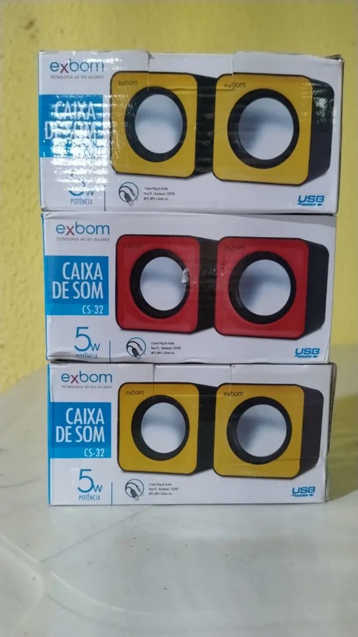 KIT 06 CAIXINHAS DE SOM EXBOM