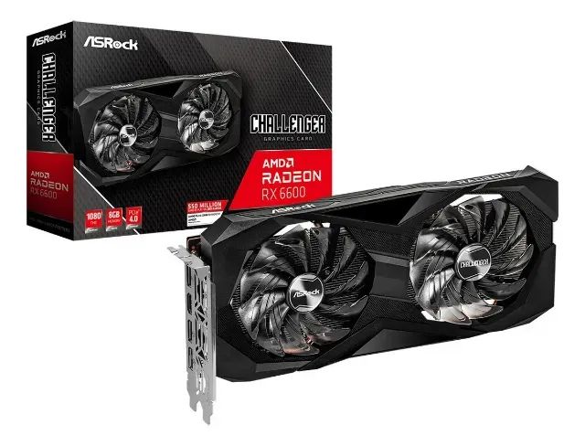 Placa de vídeo AMD ASRock Challenger Radeon RX 6600 Series RX 6600 8GB