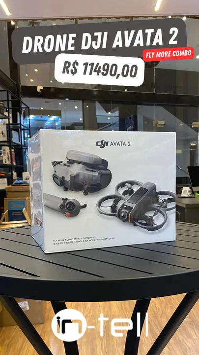 Drone Dji Avata 2 Fly More Combo com 3 Baterias
